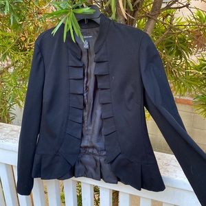Black INC scalloped edge blazer